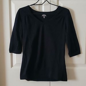 Black 3/4 Sleeve top